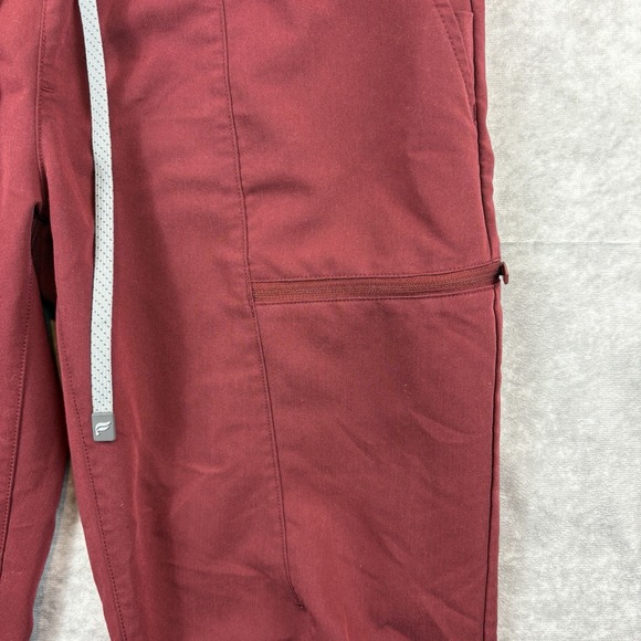 Fabletics Scrub Pants Womens M Regular Red Maroon On Call 29" Inseam - Picture 4 of 8